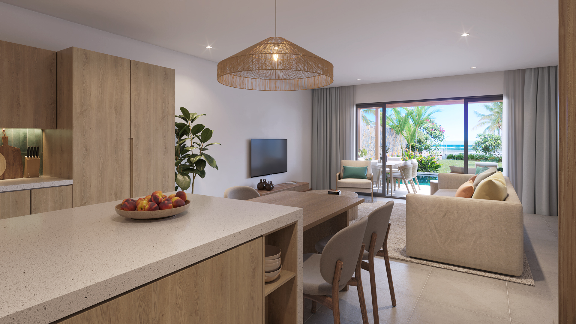 Duplex Kitchen to living