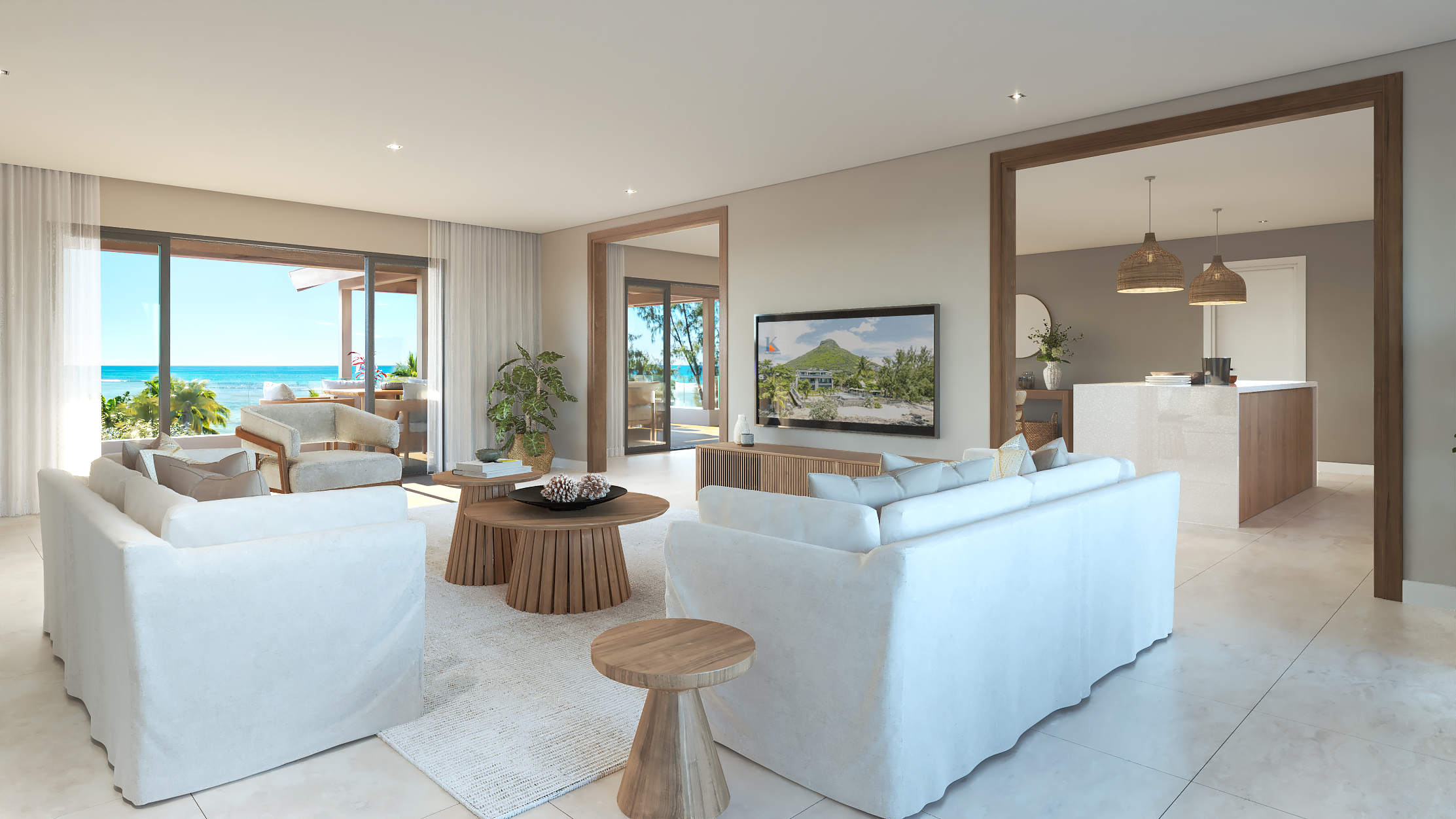 Penthouse LIVING KITCHEN VIEW